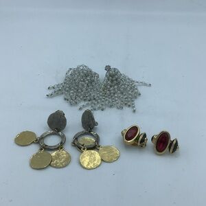 Bundle of Three Clip-On Earring Sets